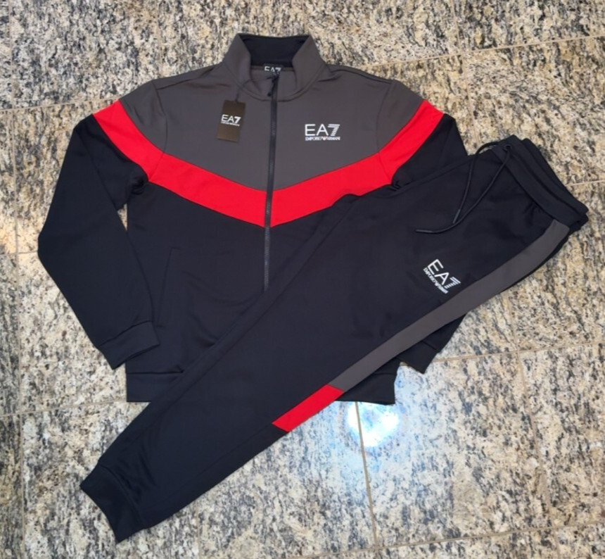 EMPORIO ARMANI $245 EA7 Mens Tracksuit Jacket & Jogger Pants S-XL AUTHENTIC NEW