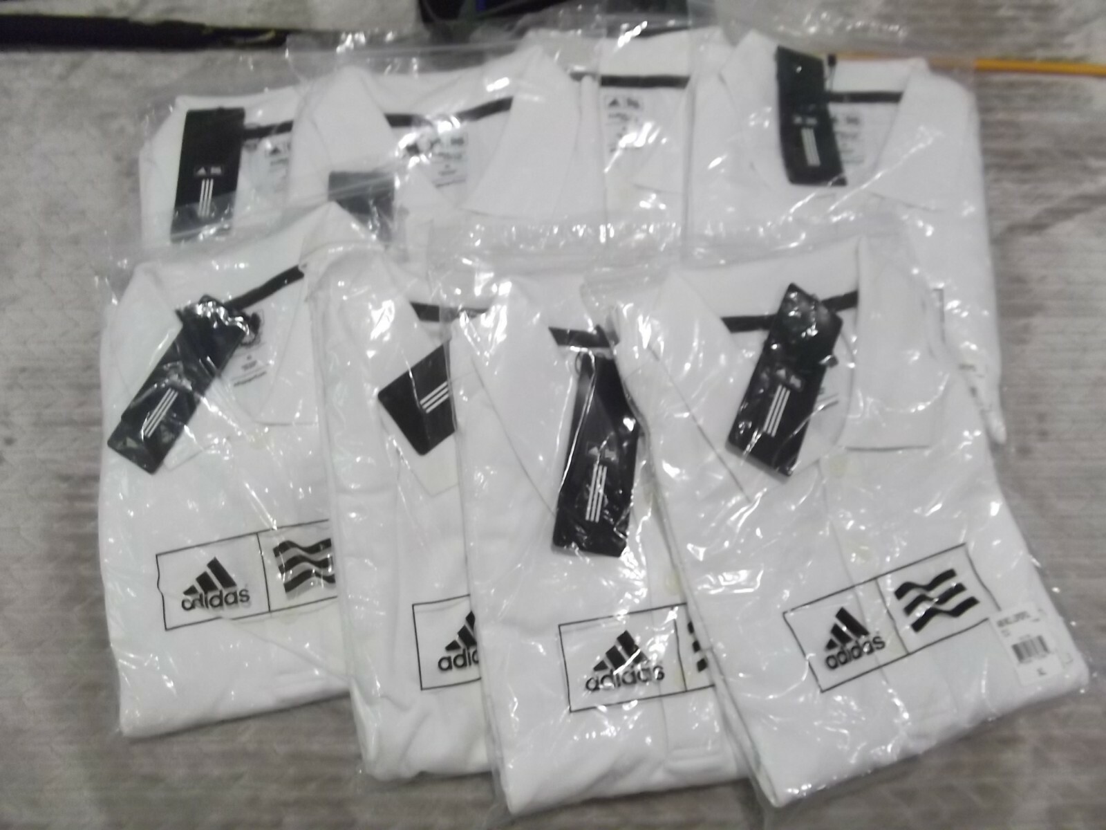Adidas ClimaLite Long Sleeve Polo – XL – Cotton Poly Blend – NEW in PLASTIC