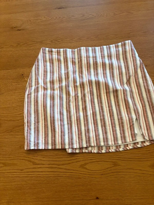 Altar’d State “Izzie Stripe Mini Skirt” M