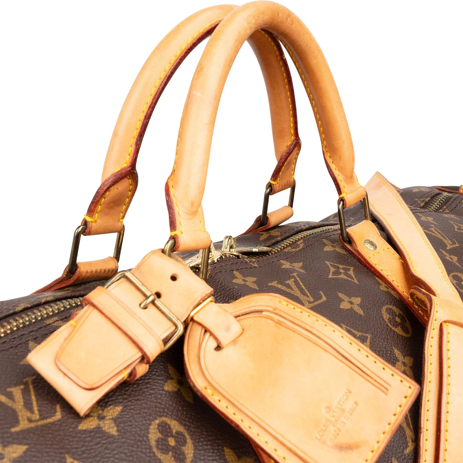 Louis Vuitton Monogram Keepall 60 Bandoulière Travel Bag Pouch