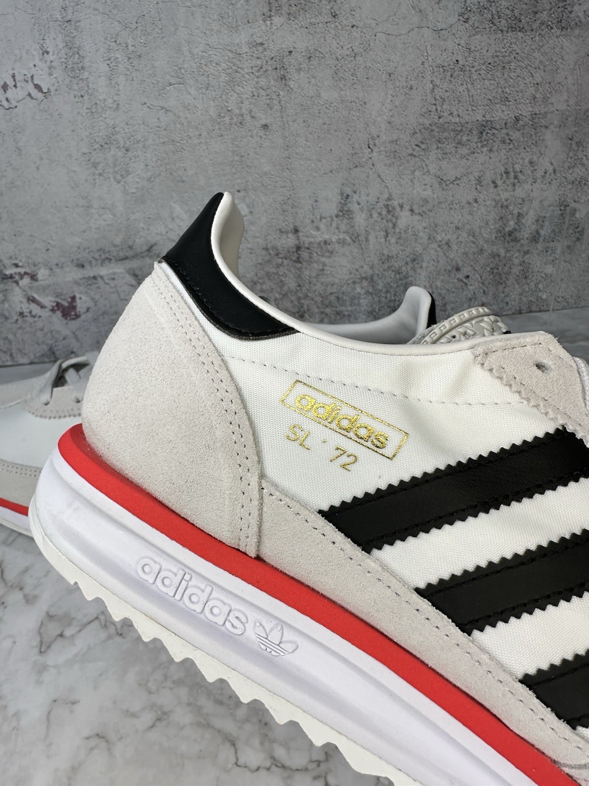 ~Adidas SL72 RS White Black Red Authentic | JS0746 | Men’s Size 10.5