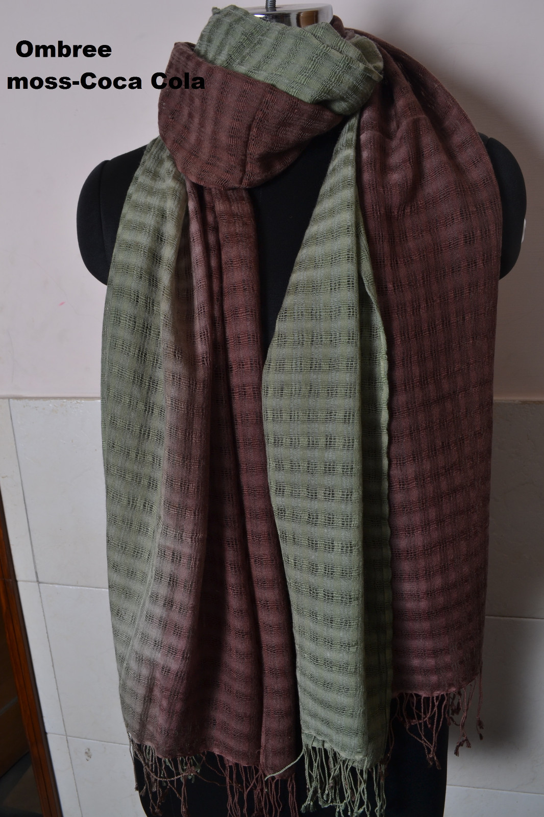 SUMMER SILK Pashmina FANCY Cashmere Shawl 75×200 : 3 Colors Choice