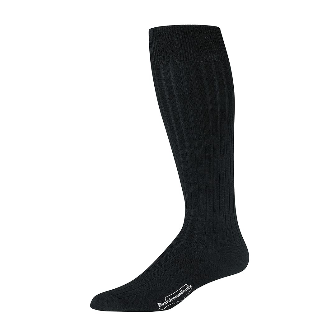 Merino Wool Dress Socks for Men – Over-the-Calf, Ribbed Wool Dress Socks for …