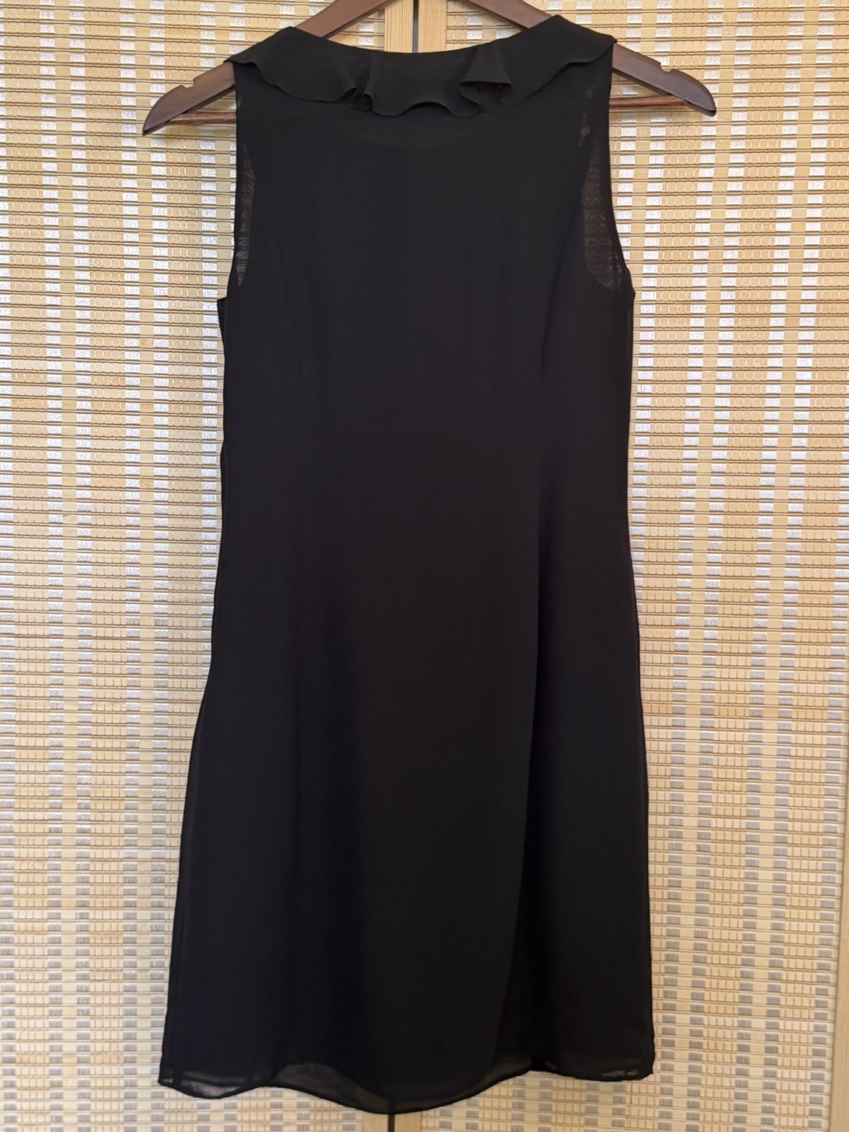 Adrianna Papell Black Ruffle Sleeveless dress 2