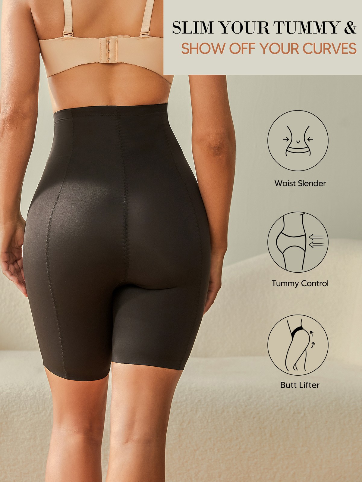 Fajas Colombianas Levanta Cola Butt Lifter Shorts High Waist Tummy Shapewear