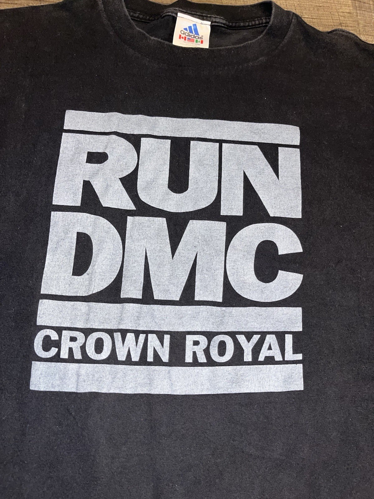 Vintage Men’s Run DMC ‘Crown Royal Long Sleeve Shirt Size XL Adidas’ 2001 Black