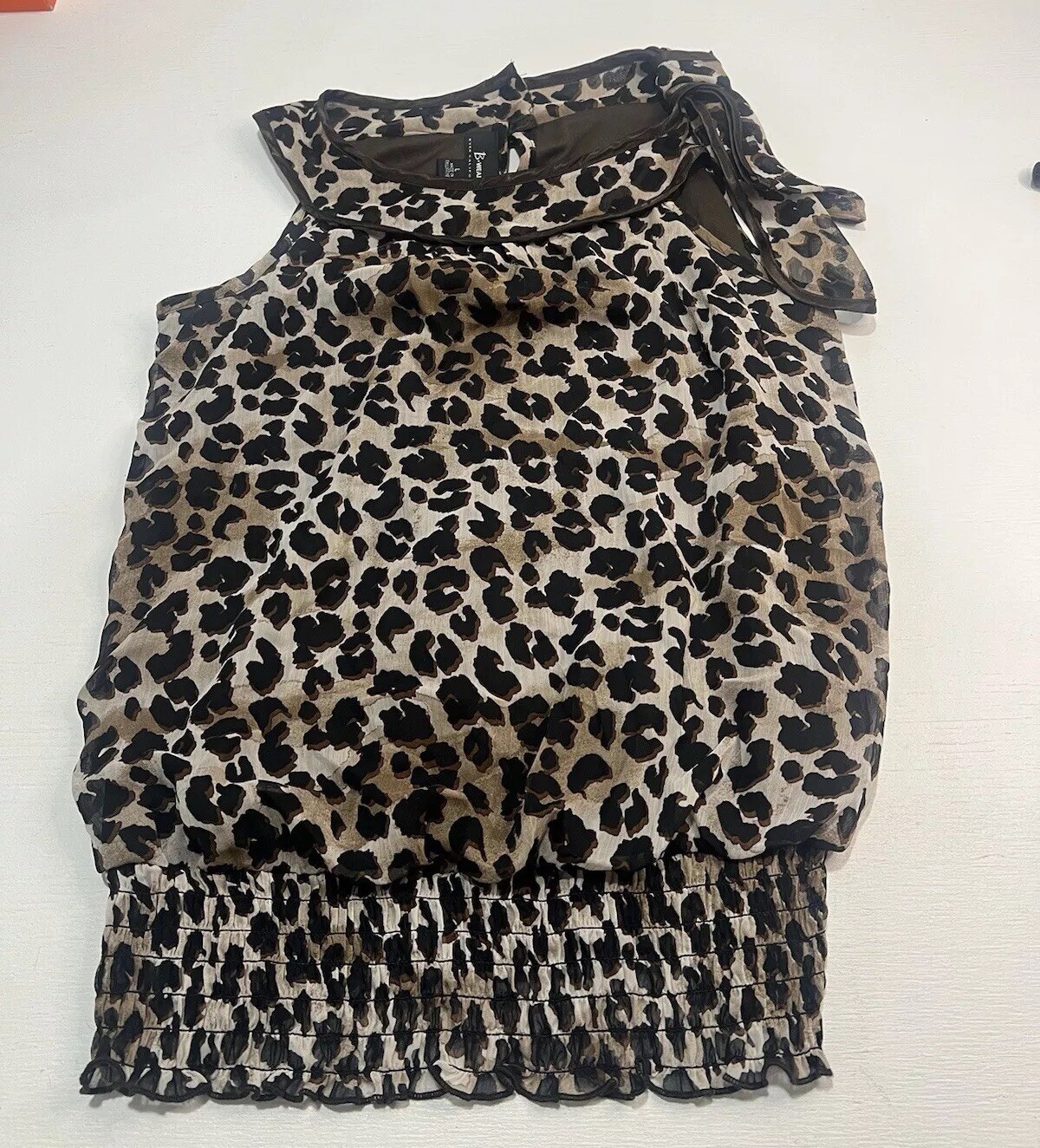 Women’s Shirt Size L Brown Black ￼ Leopard B Wear