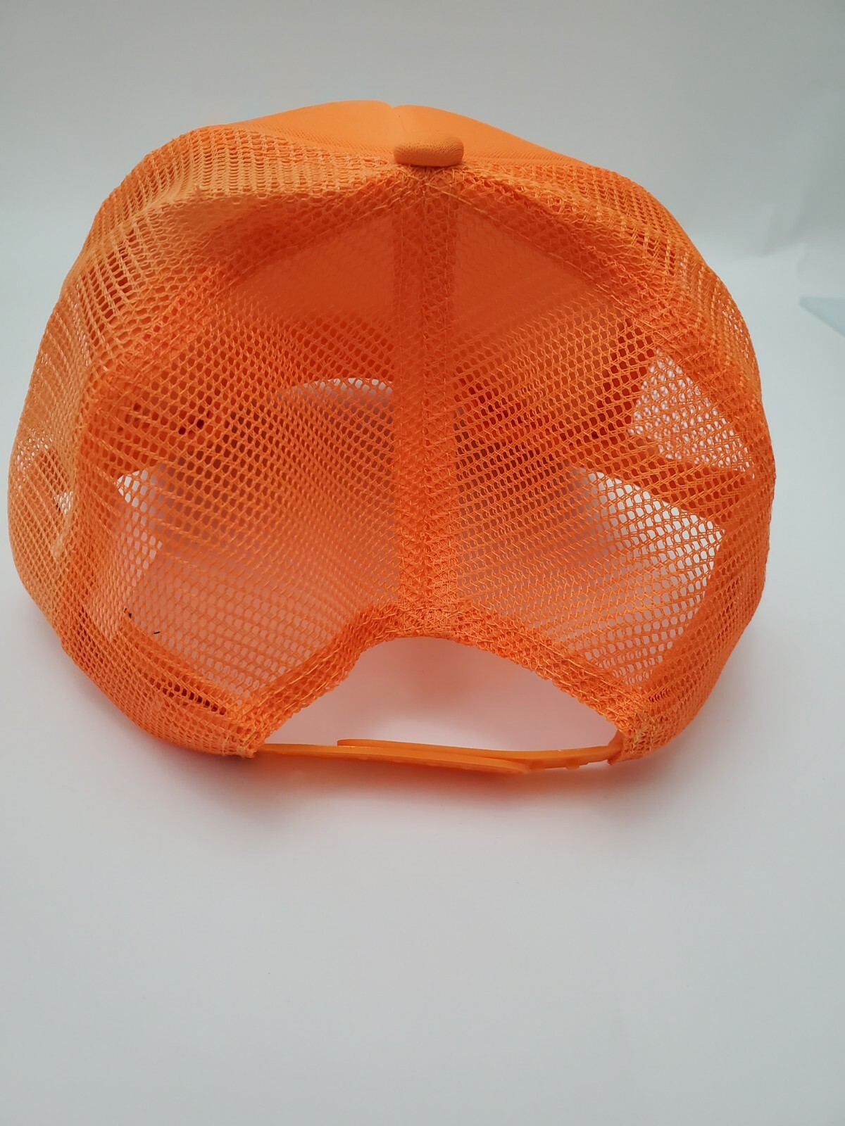Decky Cap Orange Mesh Back Adjustable Snap Back One Size Fit Most