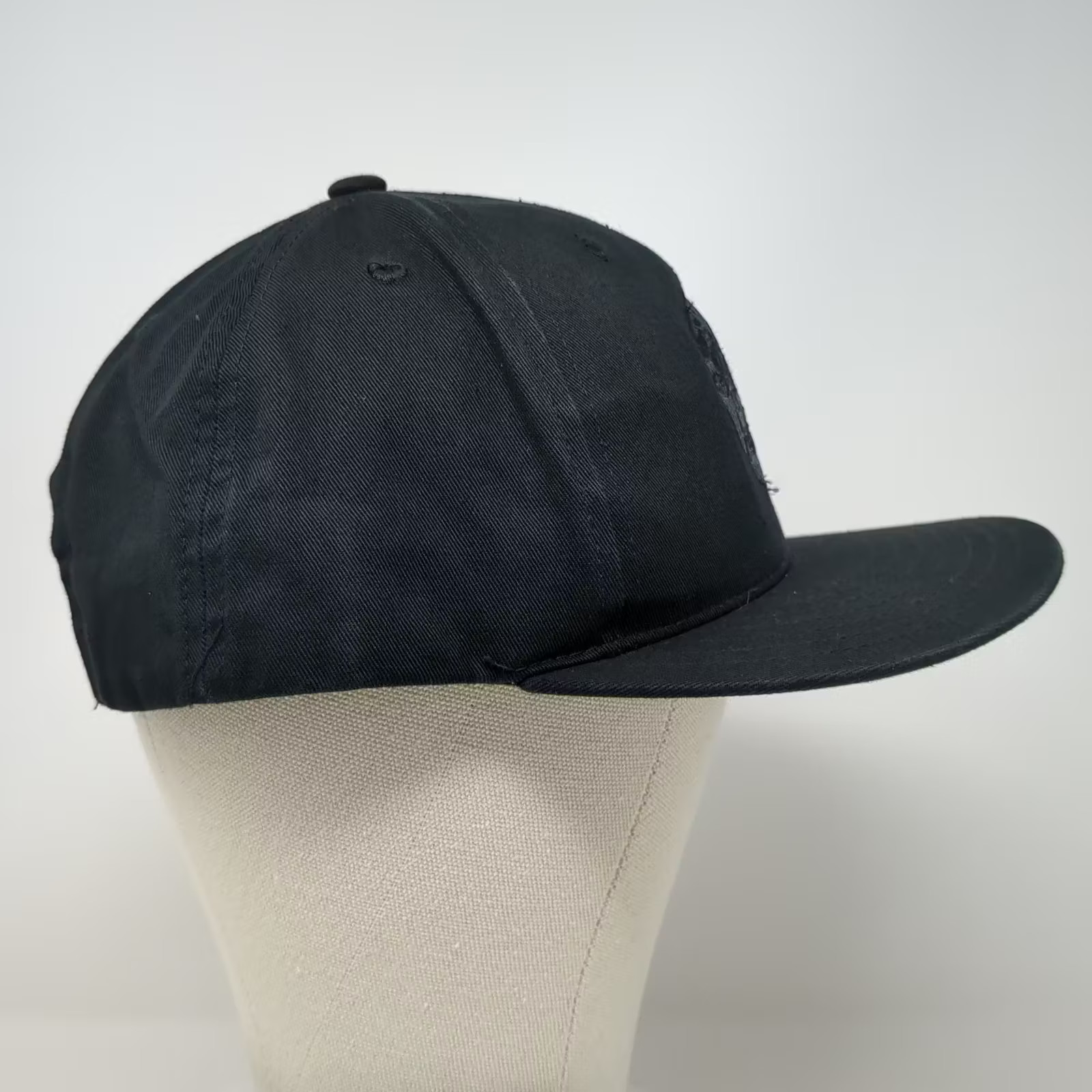 KBETHOS USA BMX Snapback Hat Black OS Flat Brim Gray Underbrim Embroidered