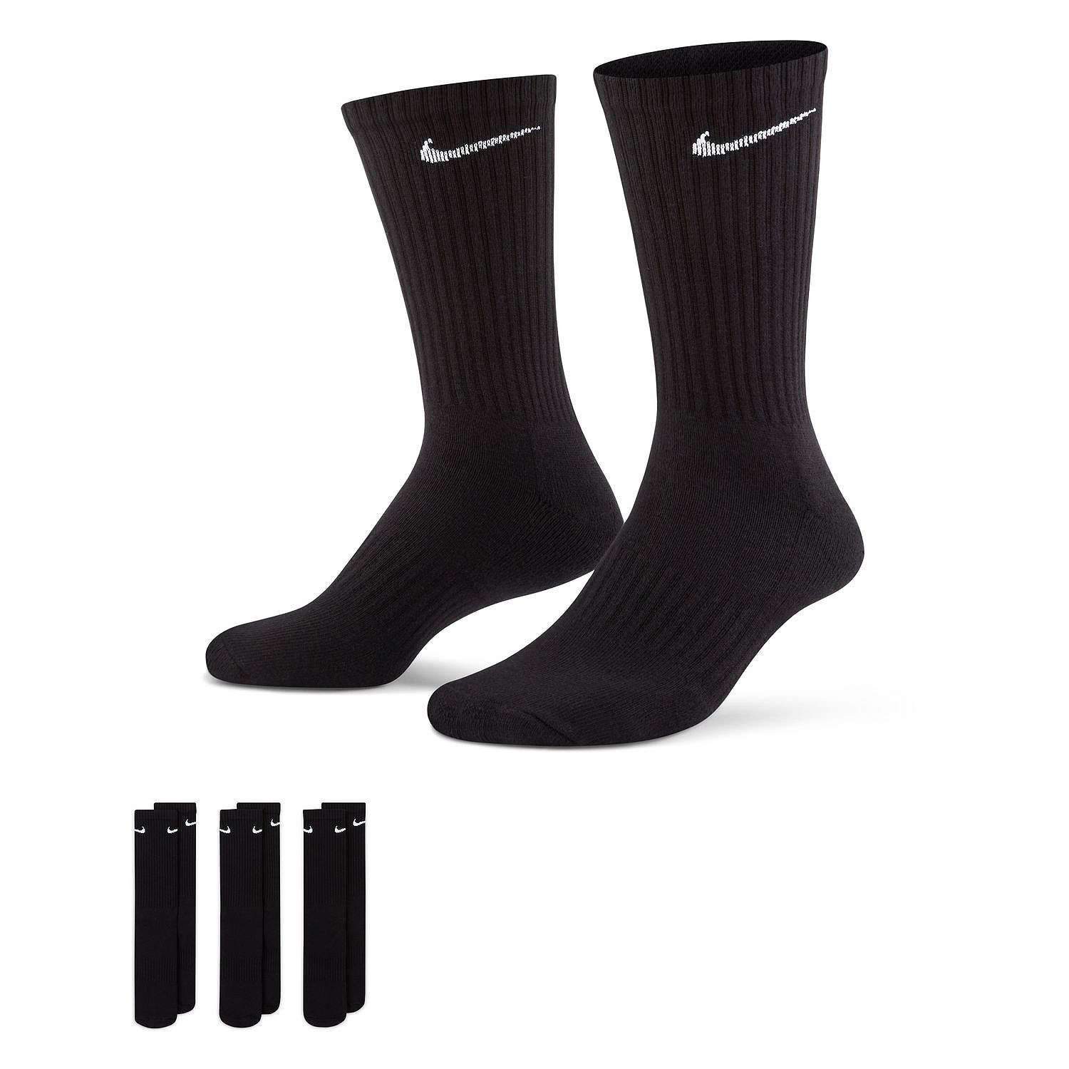 Nike Men’s Socks Dri-Fit Everyday Cushioned Athletic Fitness Crew Training Socks