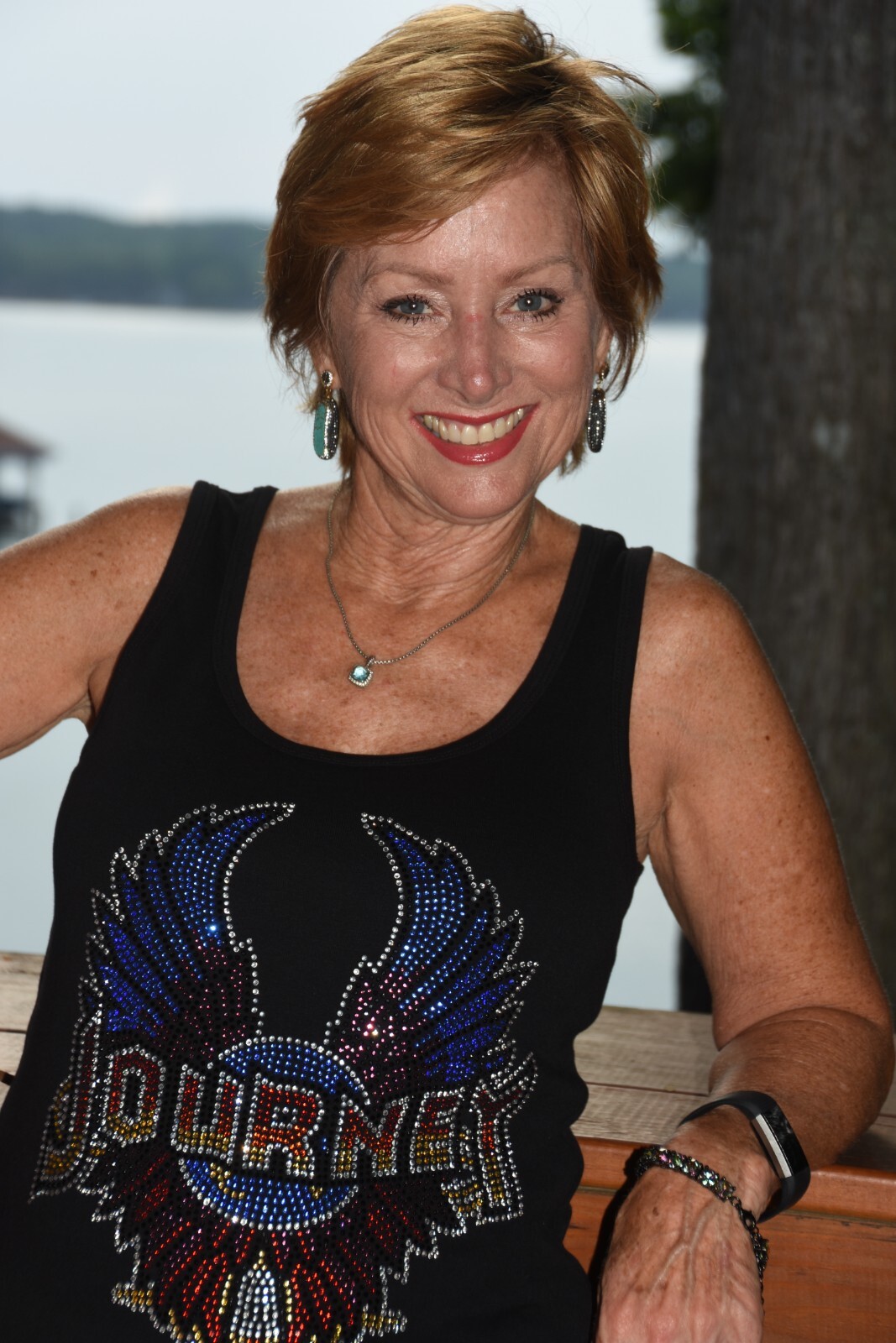 Journey rhinestone tank top sizes XS,X,M,L,XL,XXL,1X,2X,3X,4X,5X