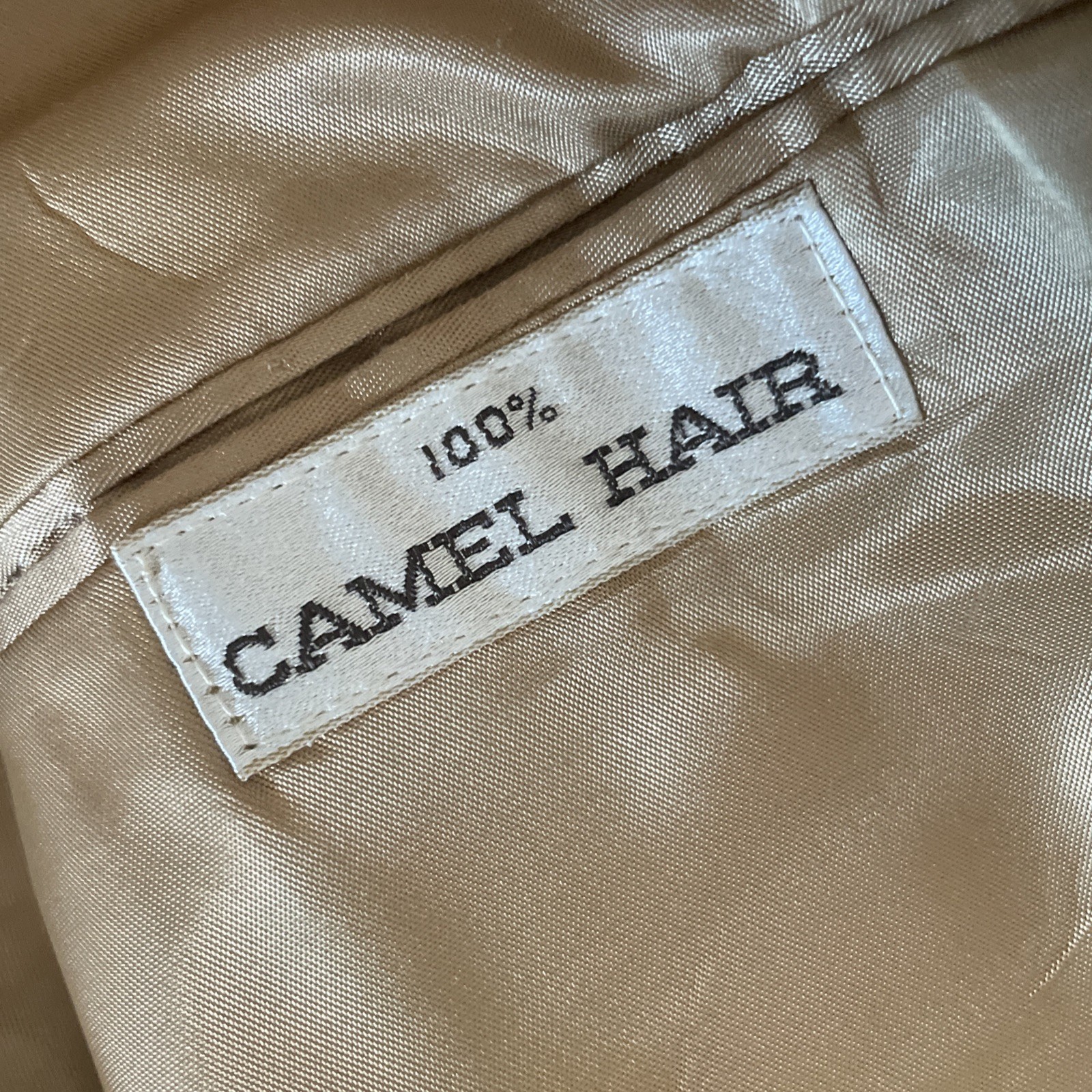 Vintage Baskin 100% Camel Hair Men’s Sport Jacket Size 38R Union Made USA