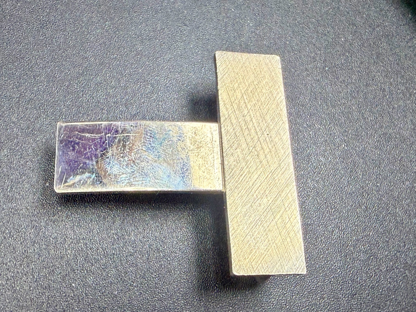 Cross Bar Metal Letter T Shaped Figural Cutout Unique Gold Color Belt Buckle