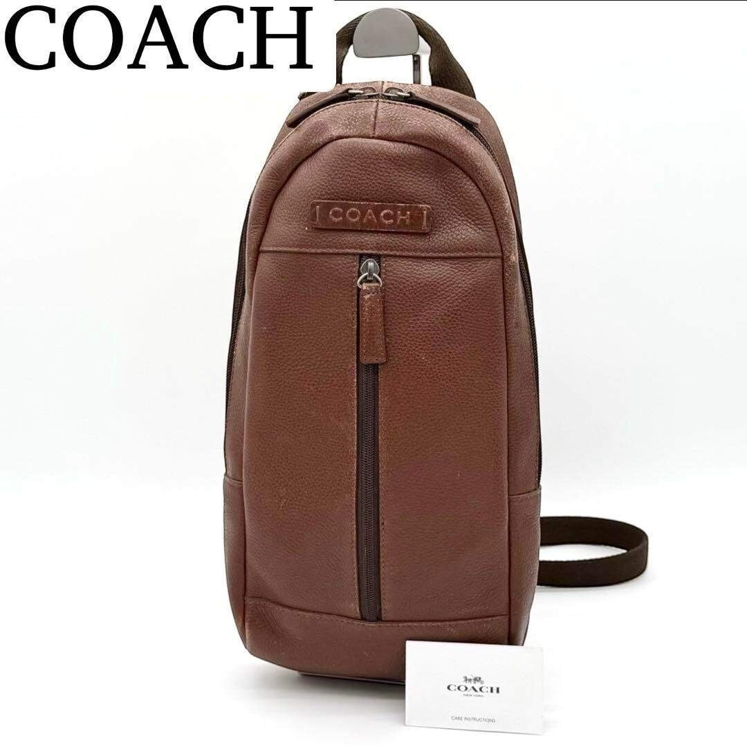 COACH Crossbody Bag Camden F70691 Brown Vintage Auth From Japan