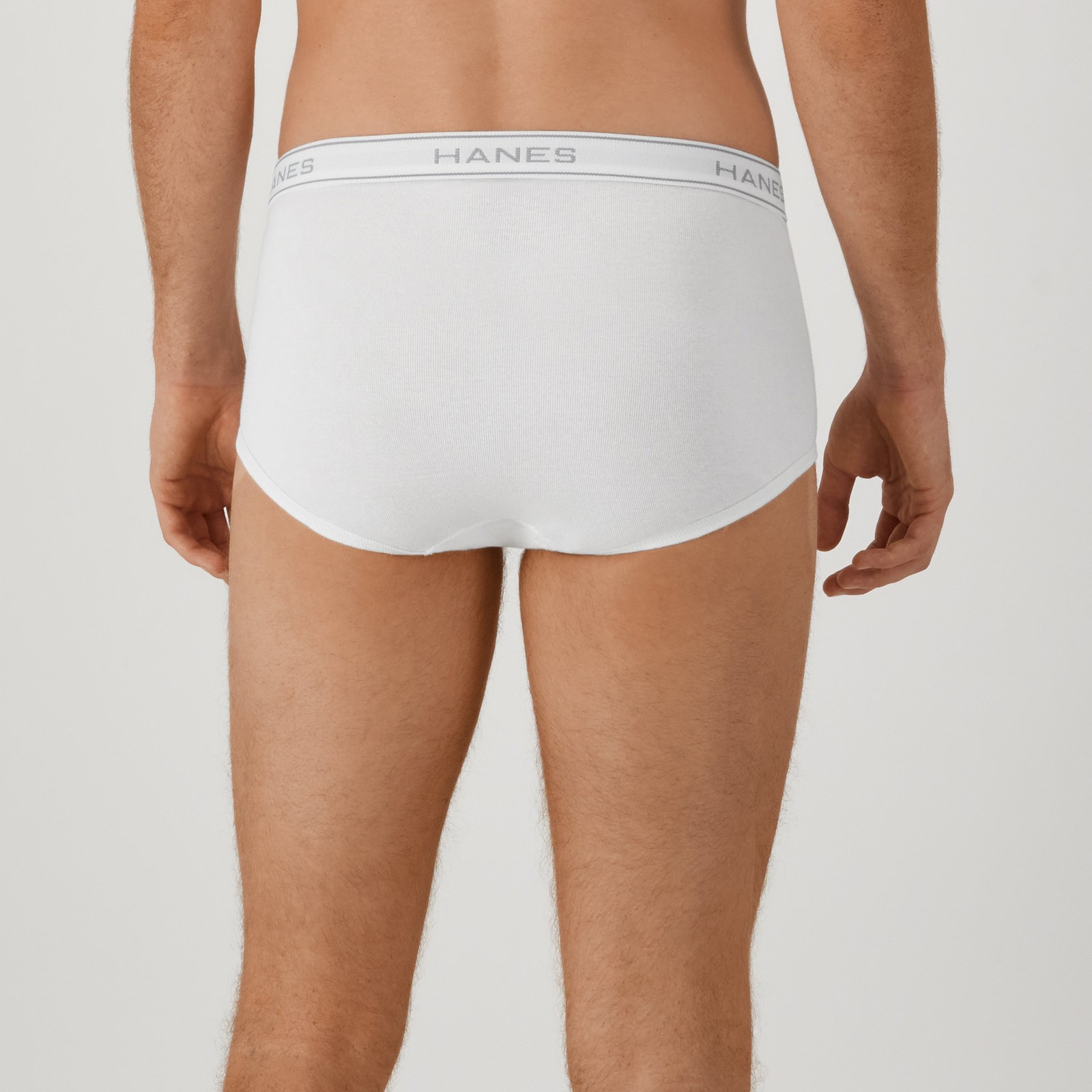 Hanes Briefs 6-Pack Men’s Tagless Underwear White ComfortSoft Waistband Wicking