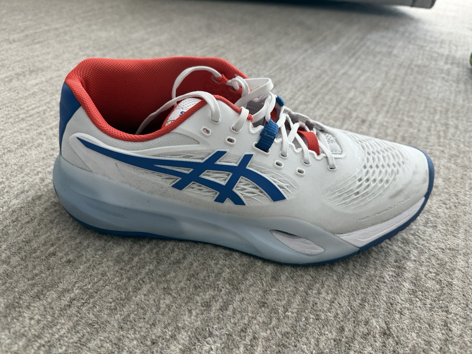 ASICS Gel Resolution X White/Imperial Size 11 Used