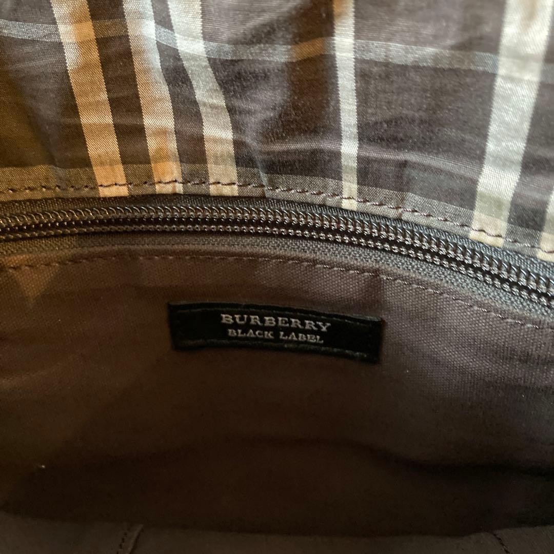 BURBERRY BLACK LABEL Shoulder Bag 32x26cm Leather Exterior #FA AHA