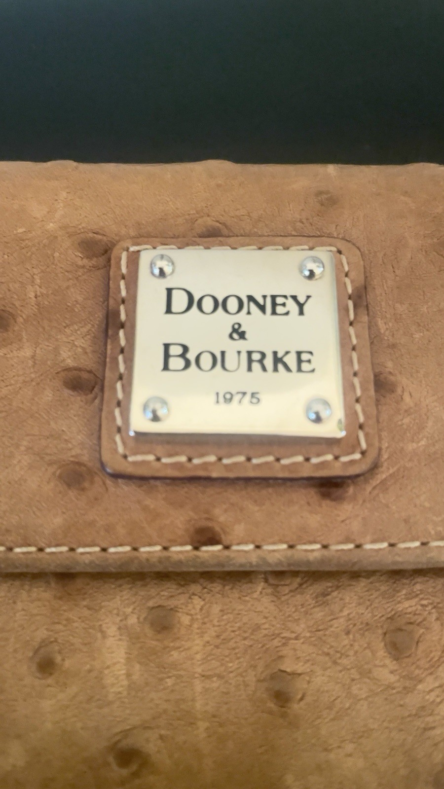 Dooney & Bourke Caramel Checkbook Wallet I have a Hobo purse to match