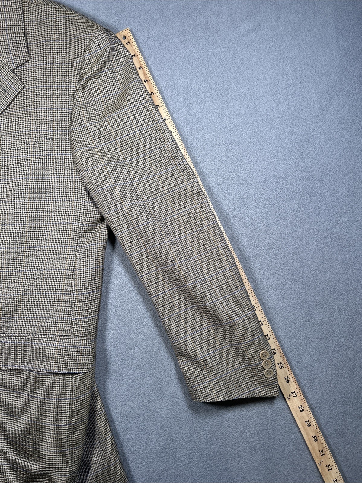 Canali Proposta Blazer Mens 58L Houndstooth Tweed Blazer Silk Wool Made In Italy