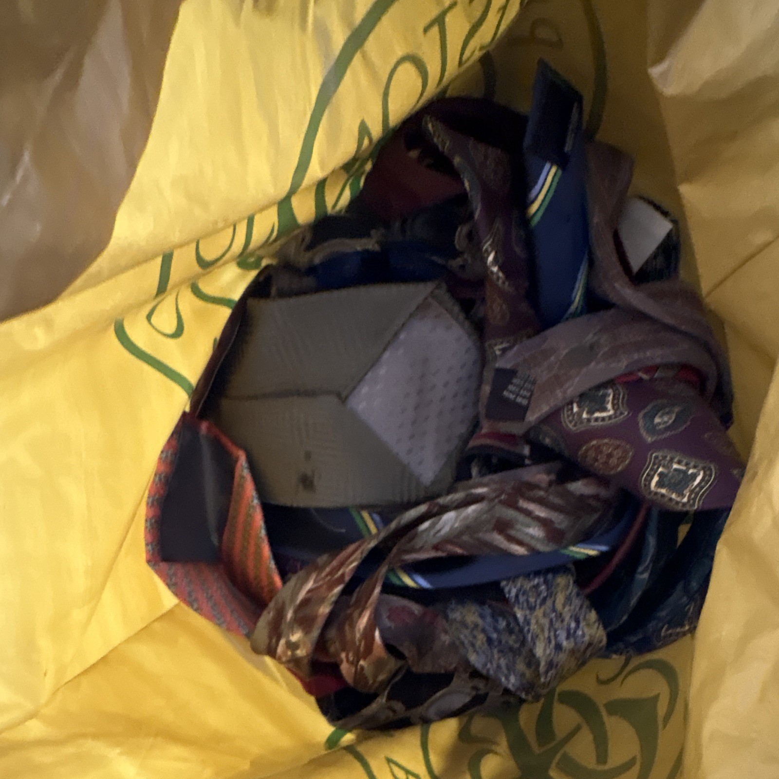 Men’s Silk Necktie Lot – Assorted Multicolor Ties with Mixed Colors & Patterns