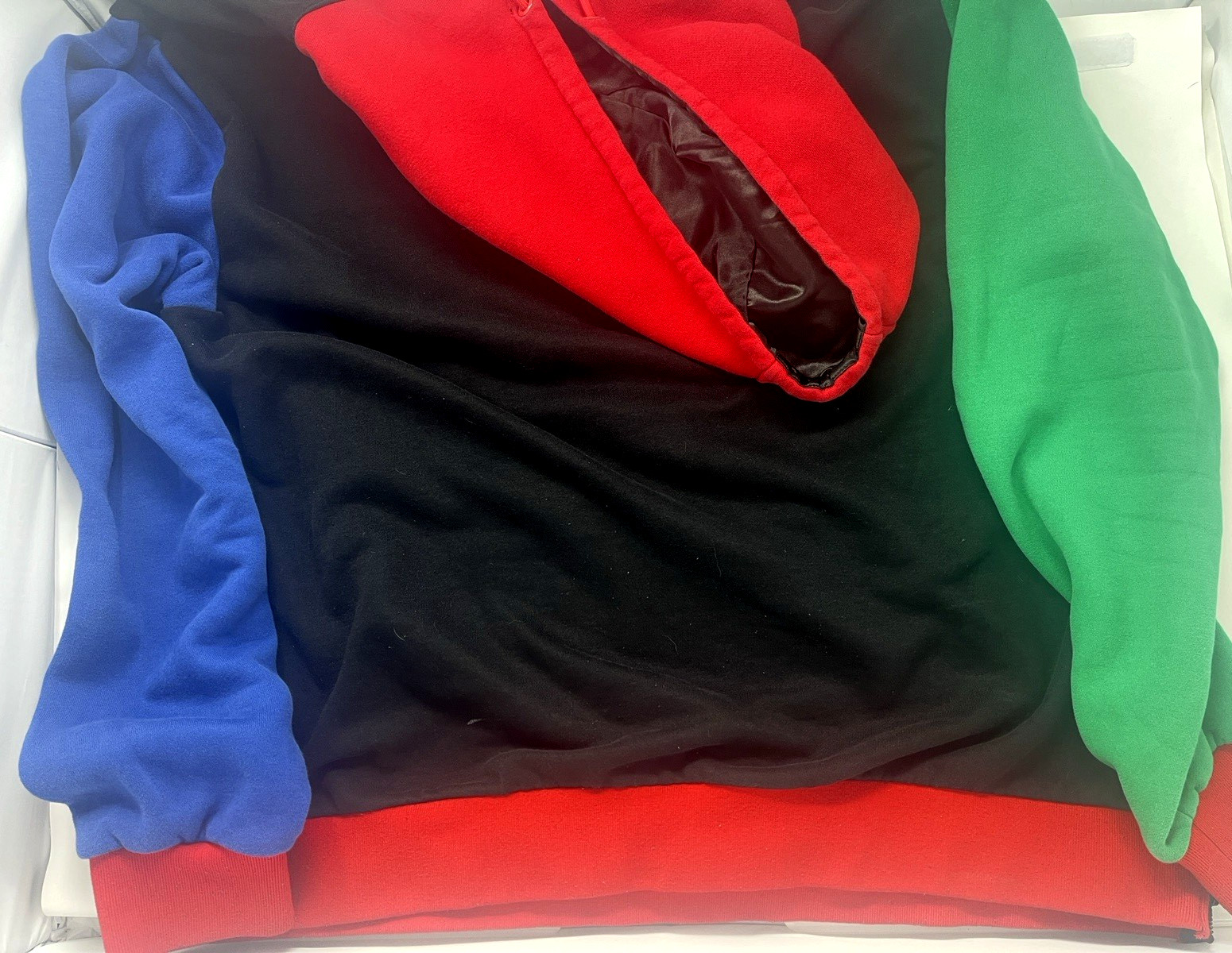 Mens Makobi “Secure The Bag” Embroidered Fleece Multicolor Hoodie Size 3XL