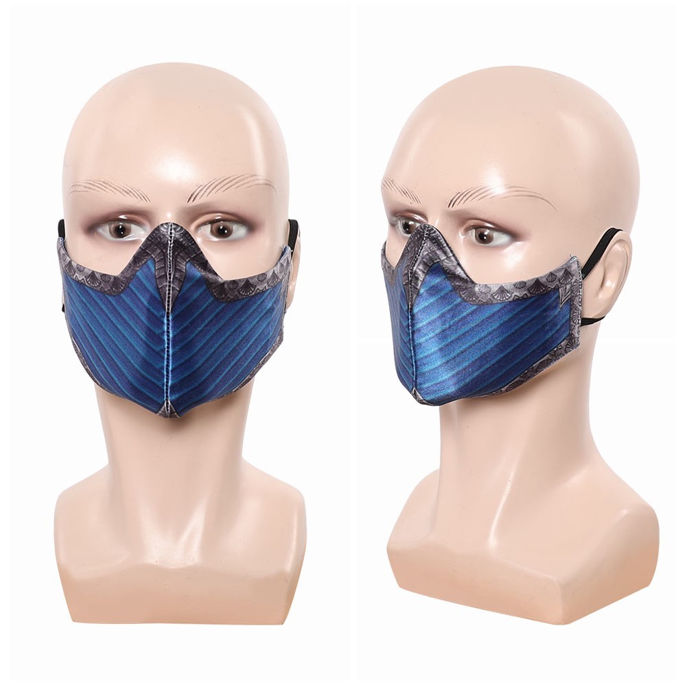 Kitana Cosplay Face Mask Helmet Half Face Masks Props Halloween Women Mens Party