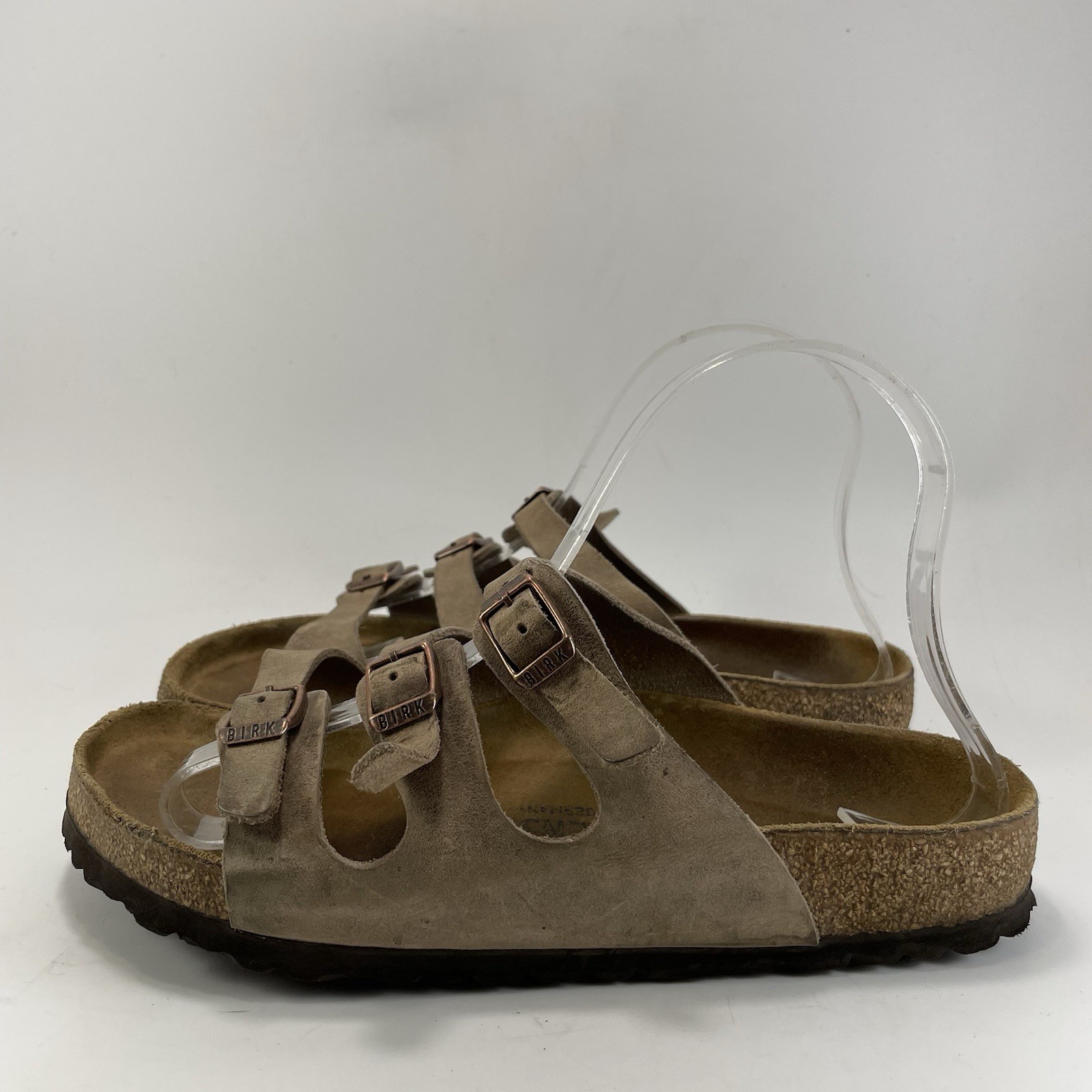 Birkenstock Florida Sandal Womens Size 39 US 8-8.5 Brown Oiled Leather Slides