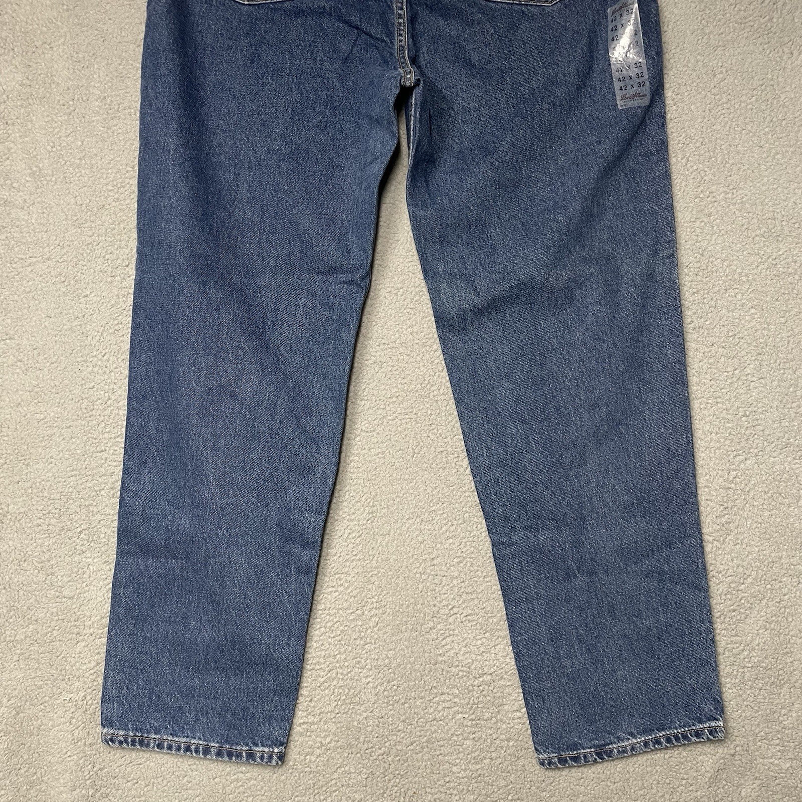 Vintage Levi’s 540 Relaxed Fit Blue Jeans Men 42×32 Brown Tab 90s DEADSTOCK NWT