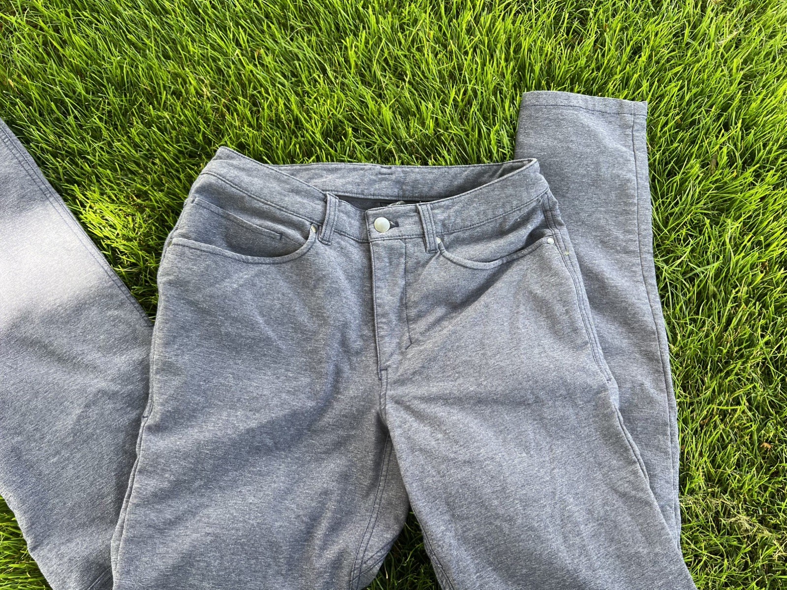 Lululemon Black ABC Pant Slim Fit 5 Pocket Mens Pants Blue 28