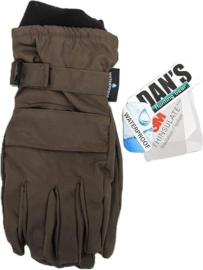 Dan’s Insulated Thinsulate Brown Briar Proof Gloves Choose Size