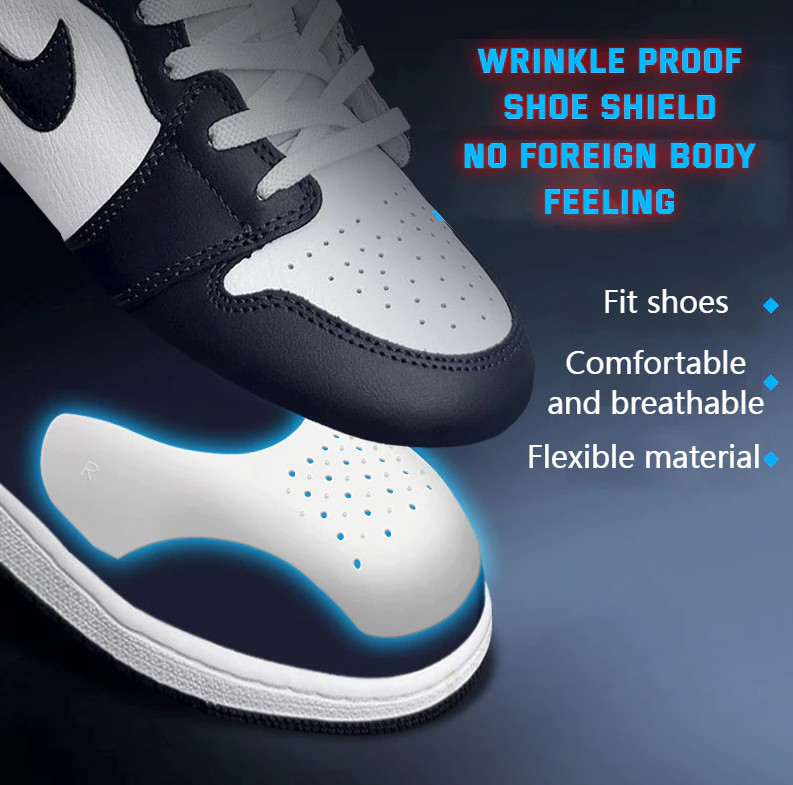 Pair Sneaker Shoe Anti Crease Protector Decreaser Toe Force Creasing Shoes Cover