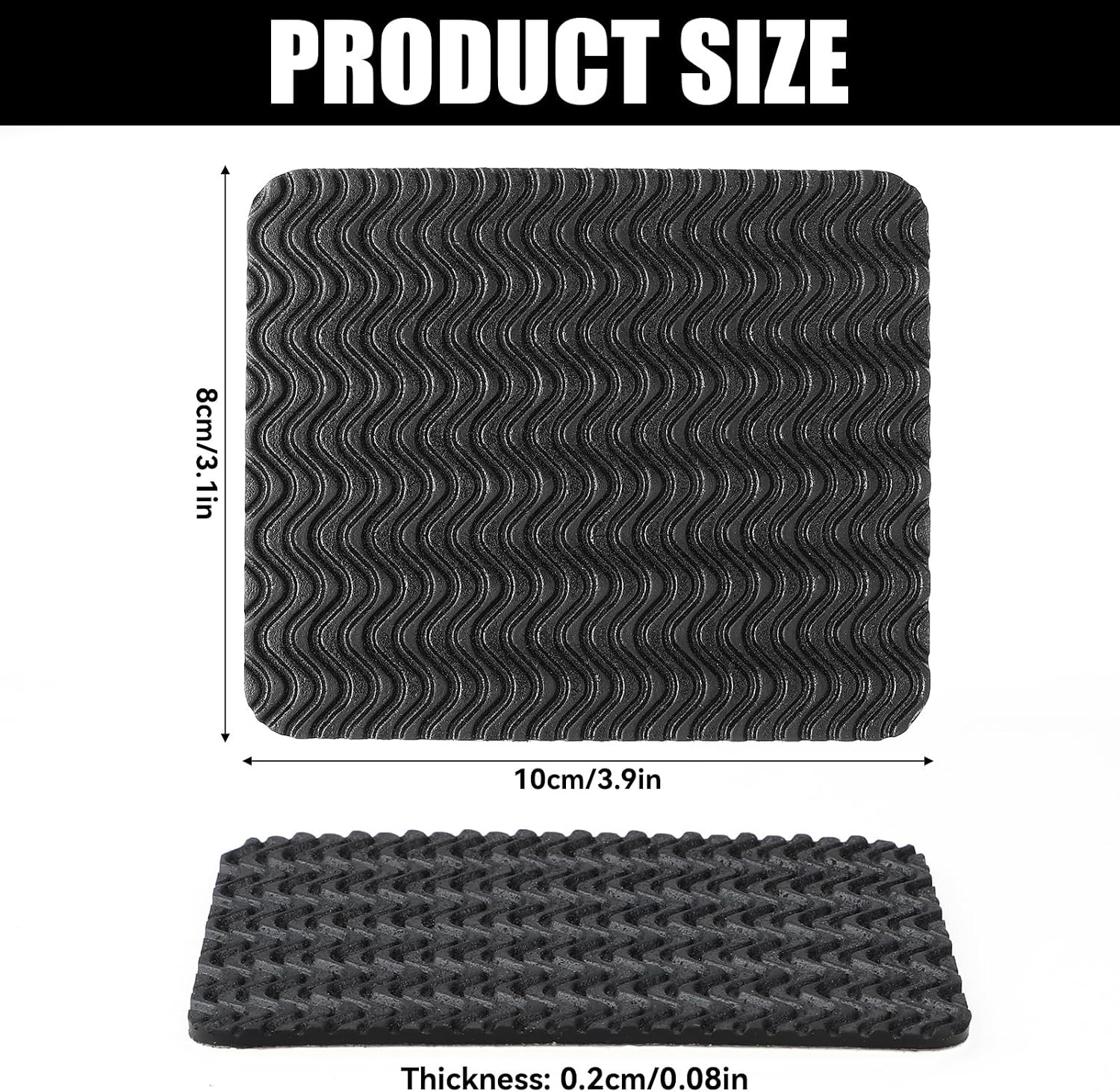 Shoe Heel Repair Kit – 4 Adhesive Pads for Cushioning & Leather Sole Repair