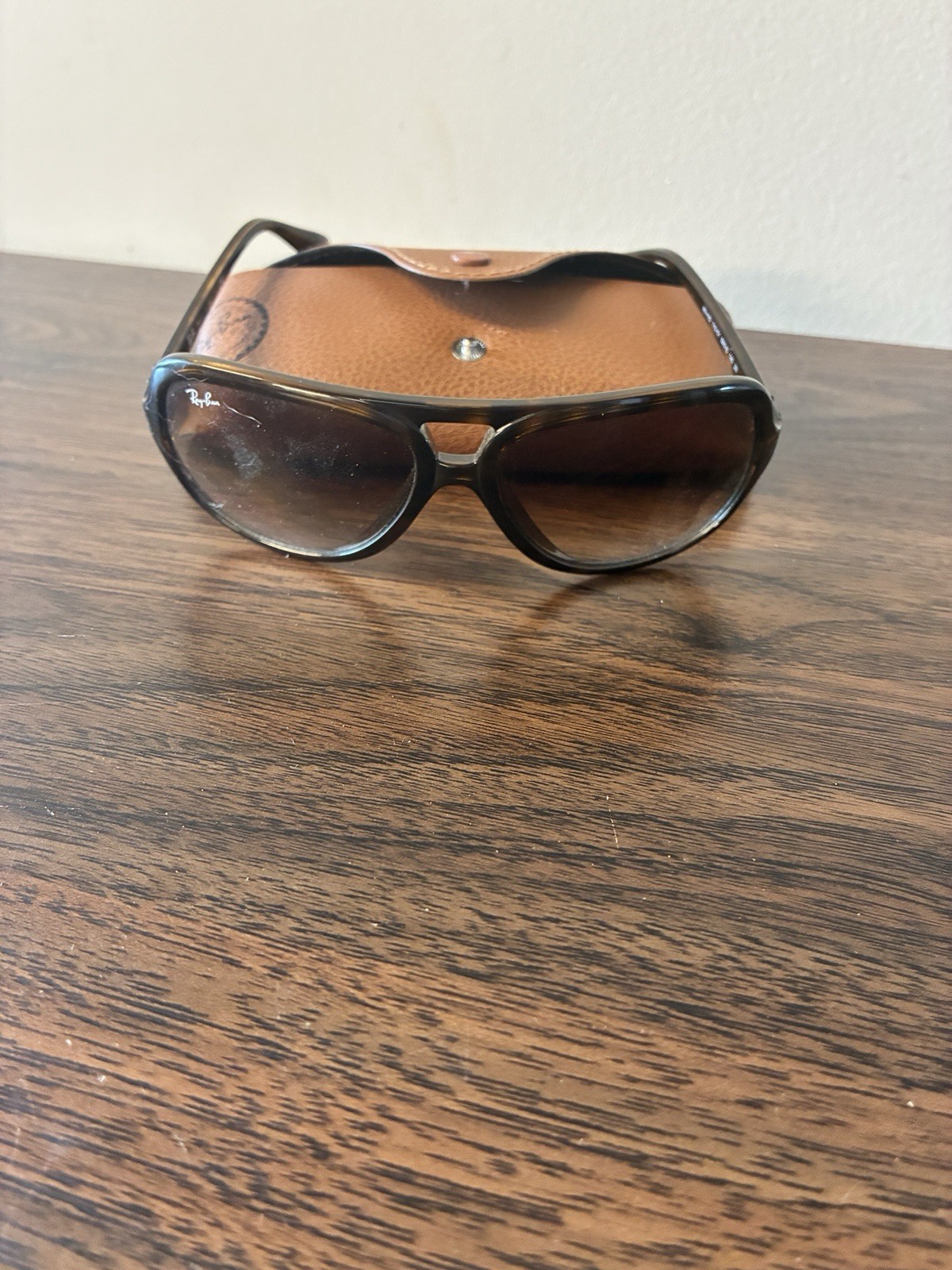 Ray-Ban RB4125 710/51 Aviator Sunglasses – Matte Havana
