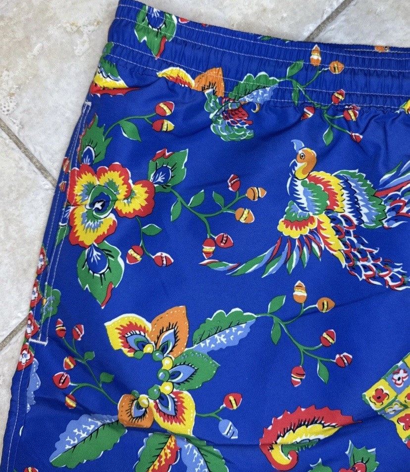 Polo Ralph Lauren Traveler Swim Trunks Board Shorts Mens Big 2X Floral NWT