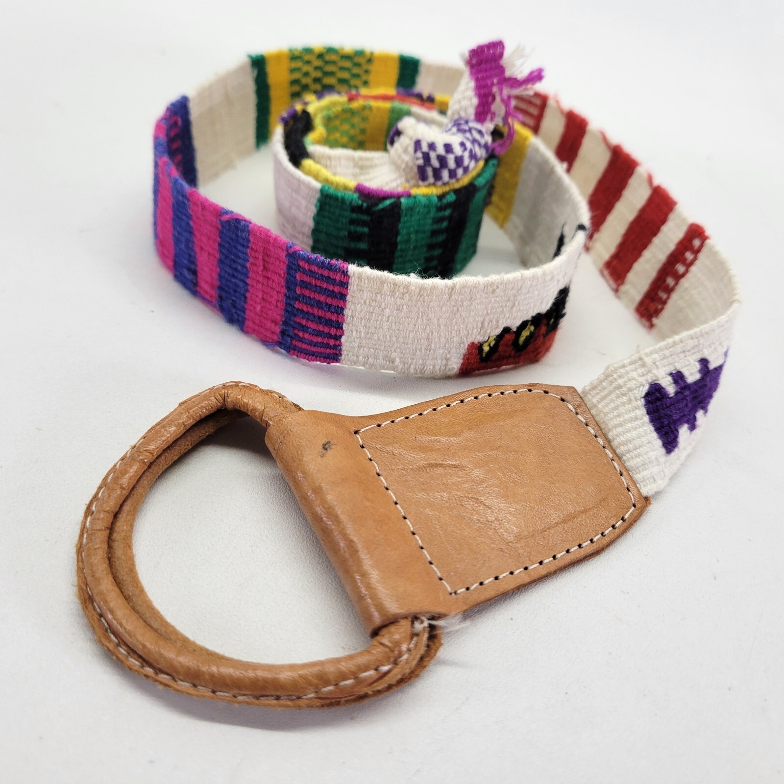 D Ring Tapestry Belt 30 32 34 Woven Cinch