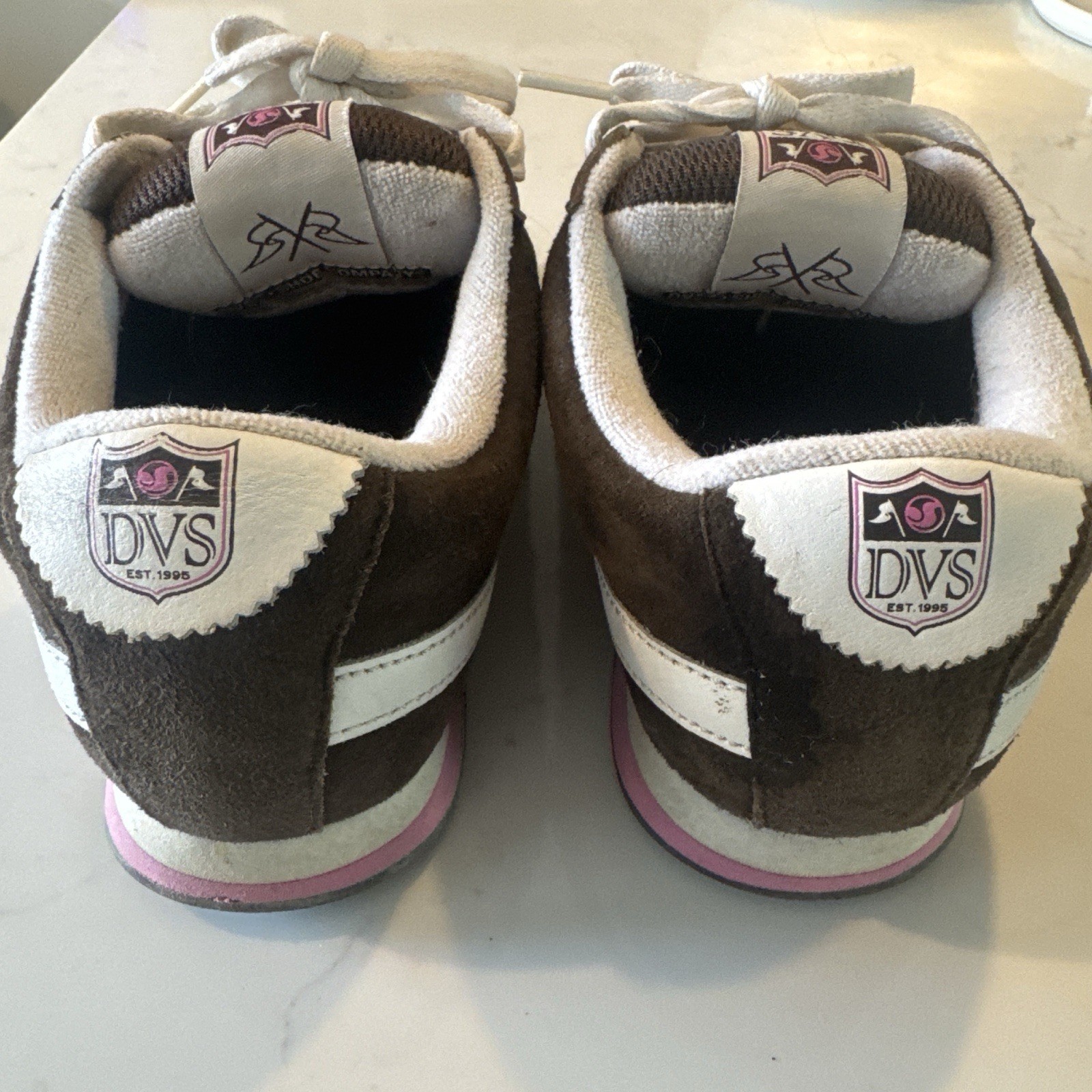 DVS Shoe Co Dresden Women’s Skate Sneakers Brown Suede Pink US 6 EU 37 Y2K 2000s
