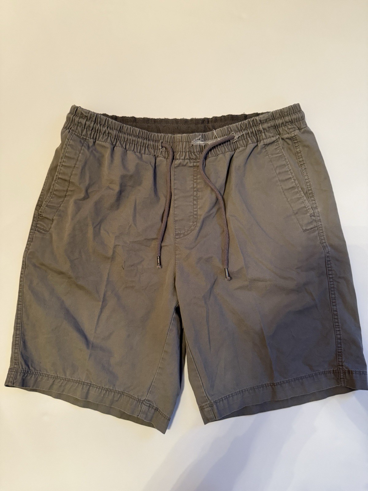 Copper & Oak Men’s Drawstring Shorts Gray Medium Casual Elastic Waist