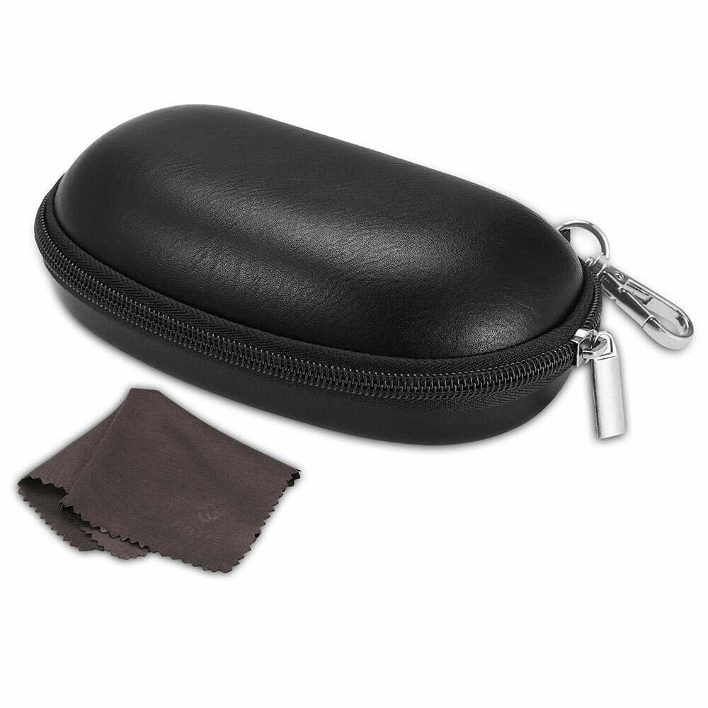 Sunglasses Case with Carabiner, Hard Shell Shockproof Sport Glasses Case Cover