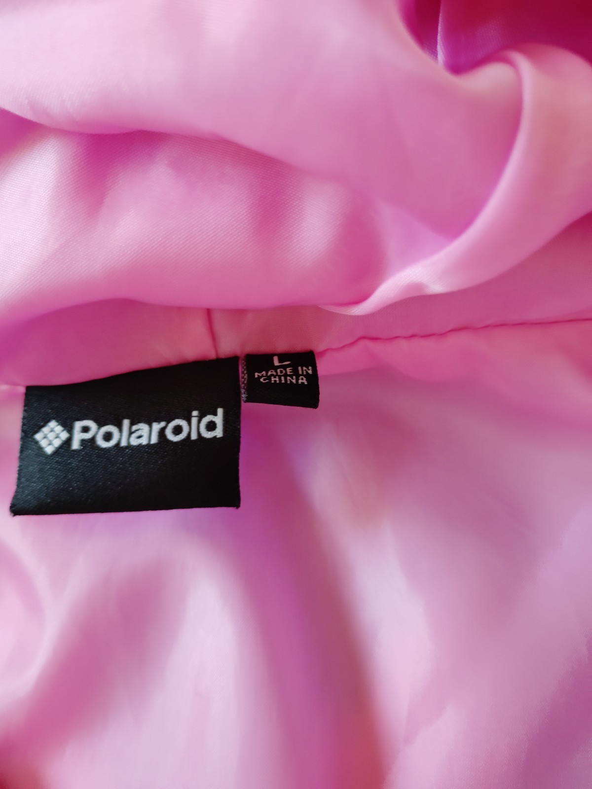Womens Polaroid Windbreaker Pullover Jacket Tie Dye Retro Style L
