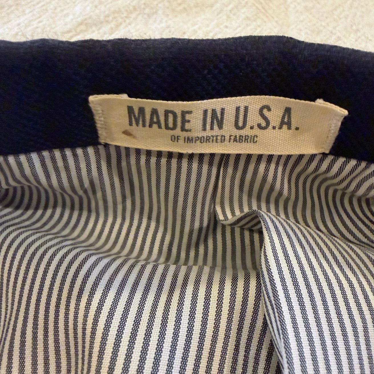 Todd Snyder Mayfair Fit Blazer Men’s 46R Navy 100% Wool Made USA Sport Coat