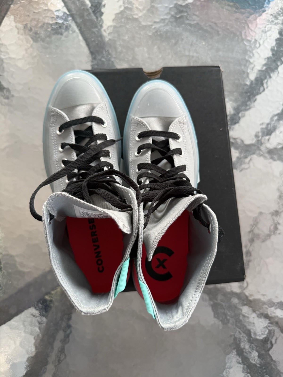 Converse Chuck Taylor All Star CX High Top Sneaker Ash Stone Aqua size 8 men