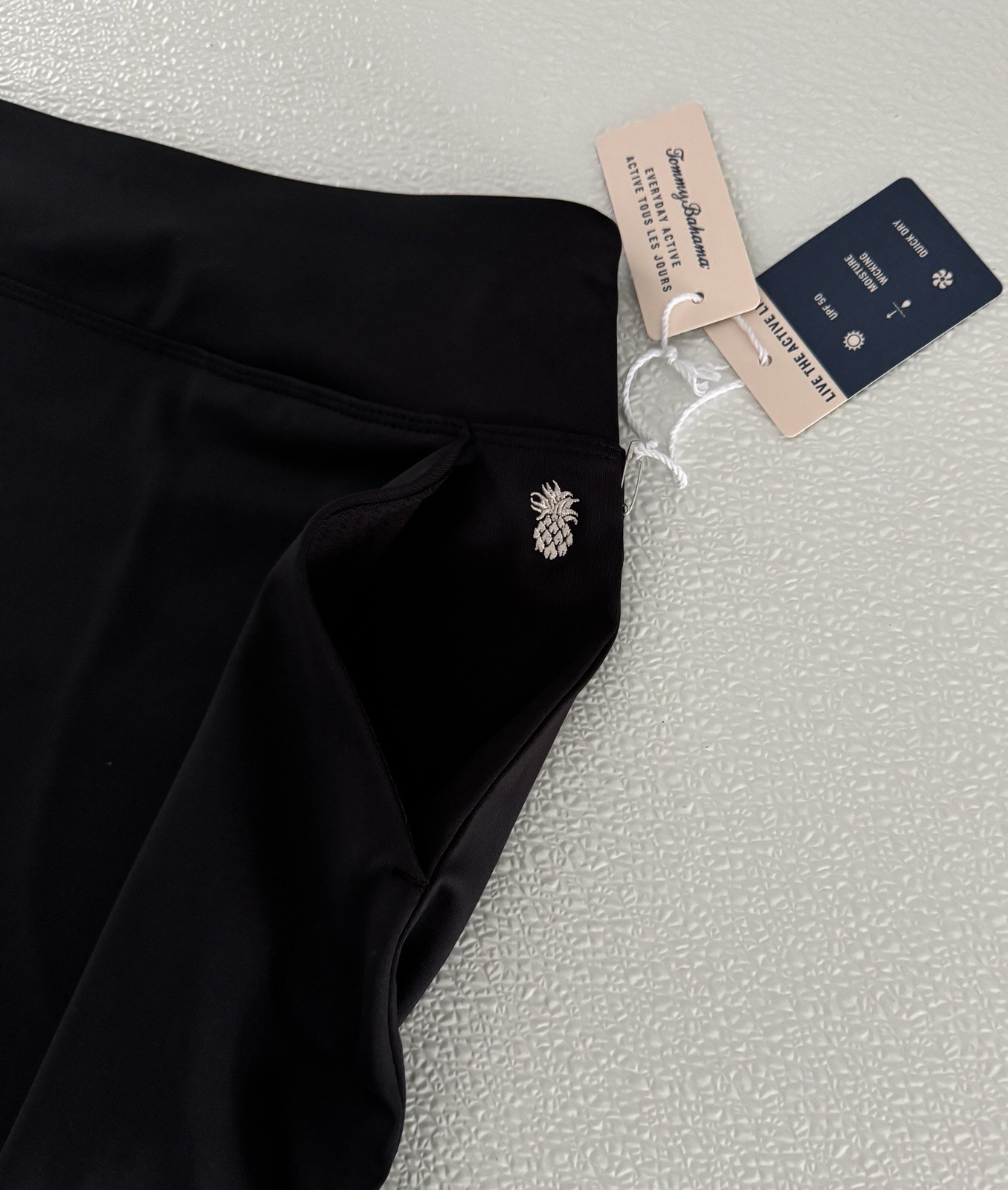 Tommy Bahama Active Golf Tennis Skort Skirt XS S M L XL Black A-Line Pockets W7