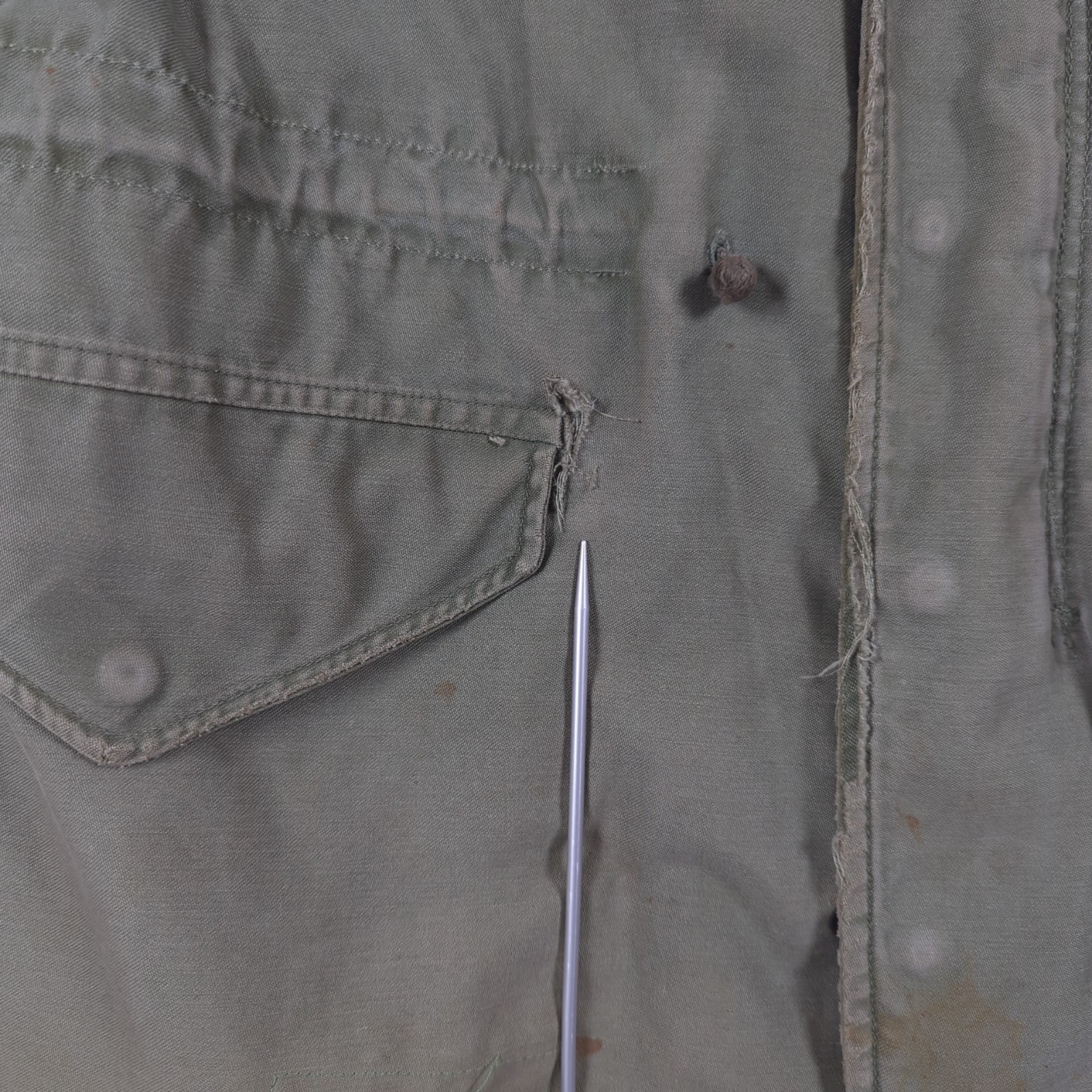 VTG 50s US Army M-51 Field Jacket Small OG-107 Green Distressed Korean War