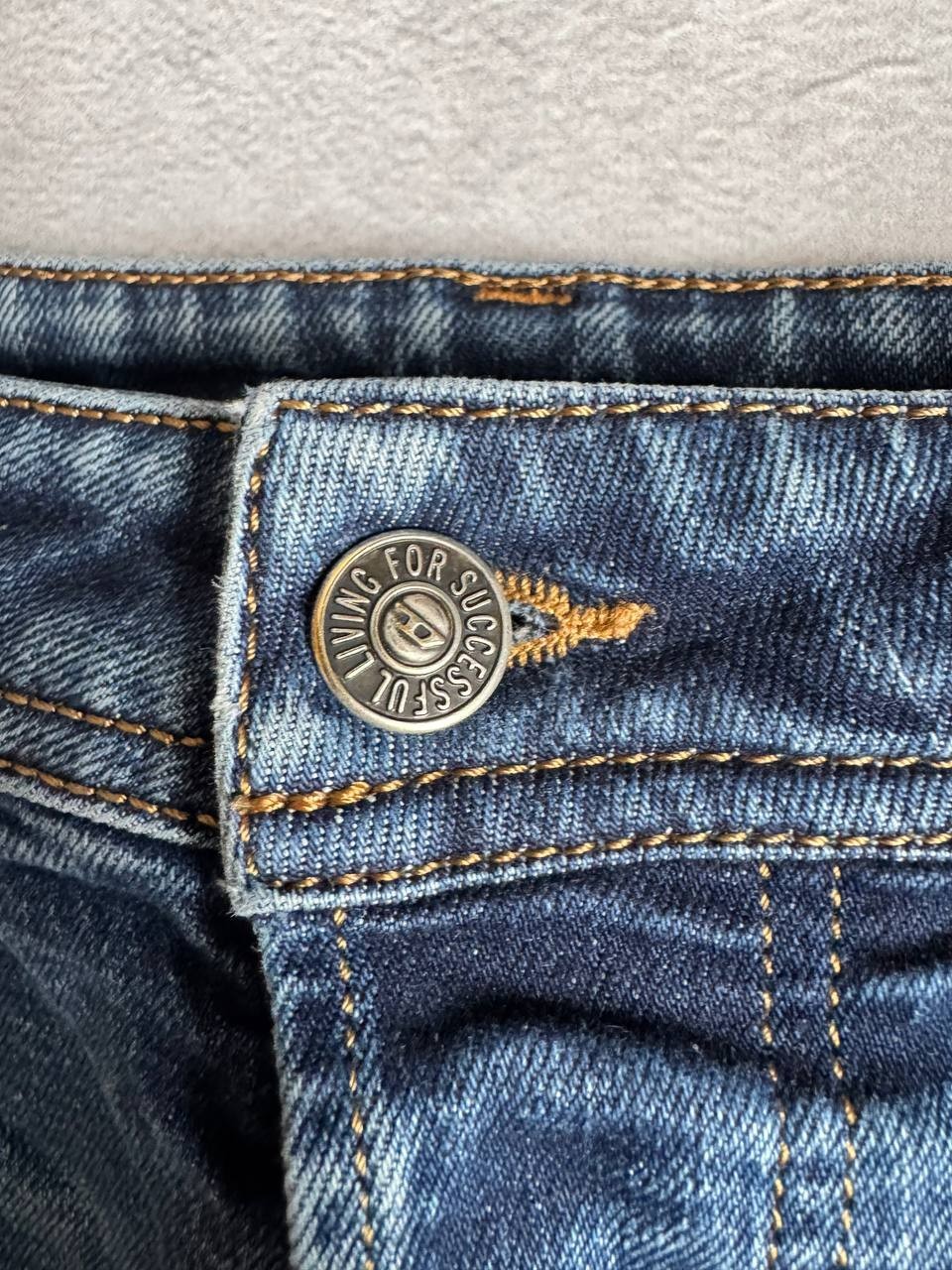 Vintage Diesel Industry Men’s Jeans Straight Blue Denim Faded Size W33