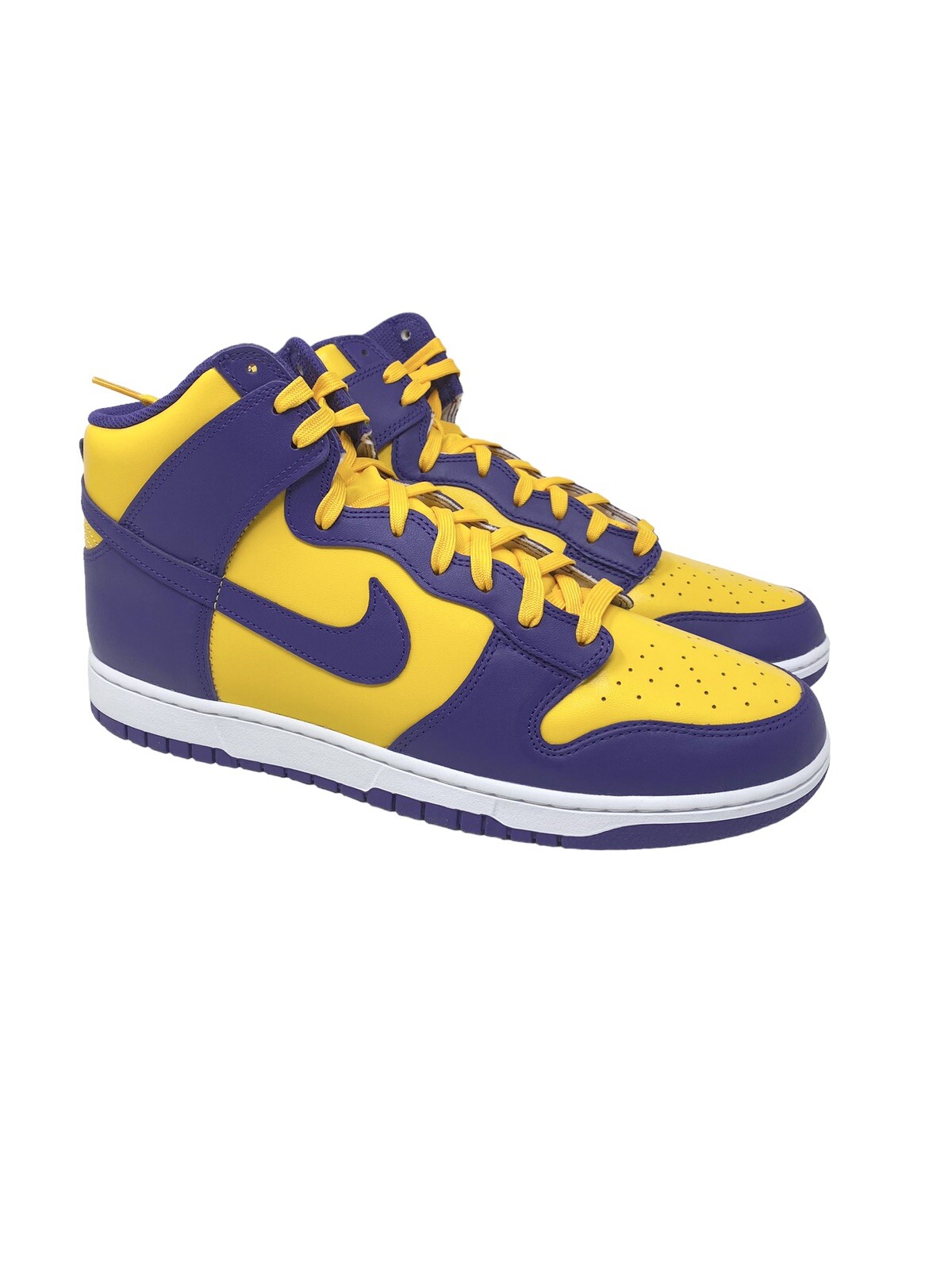 Nike Dunk High Retro Lakers DD1399500 Court Purple/University Gold/White Size 14
