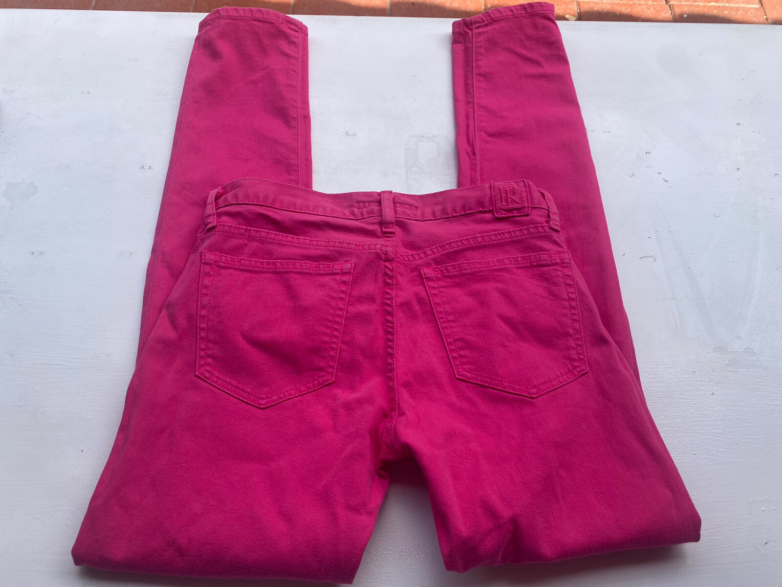 Women’s Ralph Lauren Sport Cotton Blend Pink Jeans 28 Waist 32 X 31