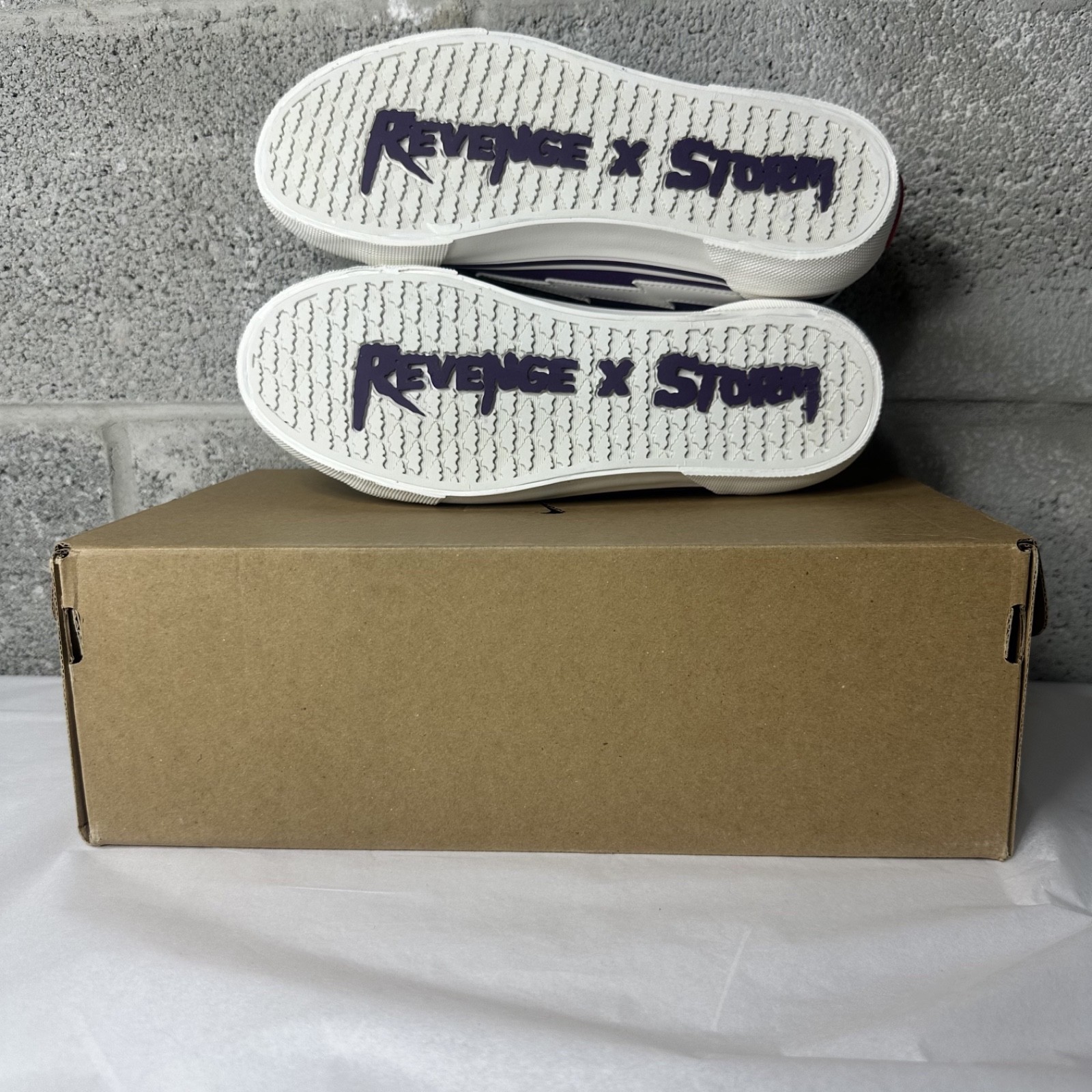 Revenge X Storm Vol. 2 Low Top Sneakers in Black Violet White MEN’S Sz 8