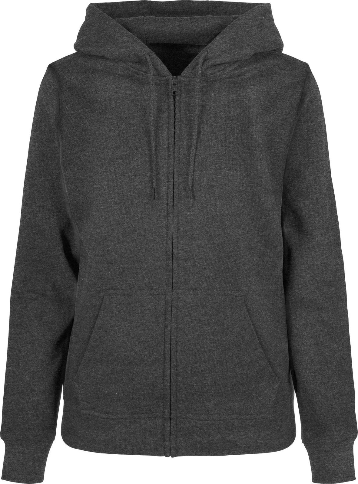 Build Your Brand Basic Women’s basic zip hoodie – Hood, Set-in sleeve