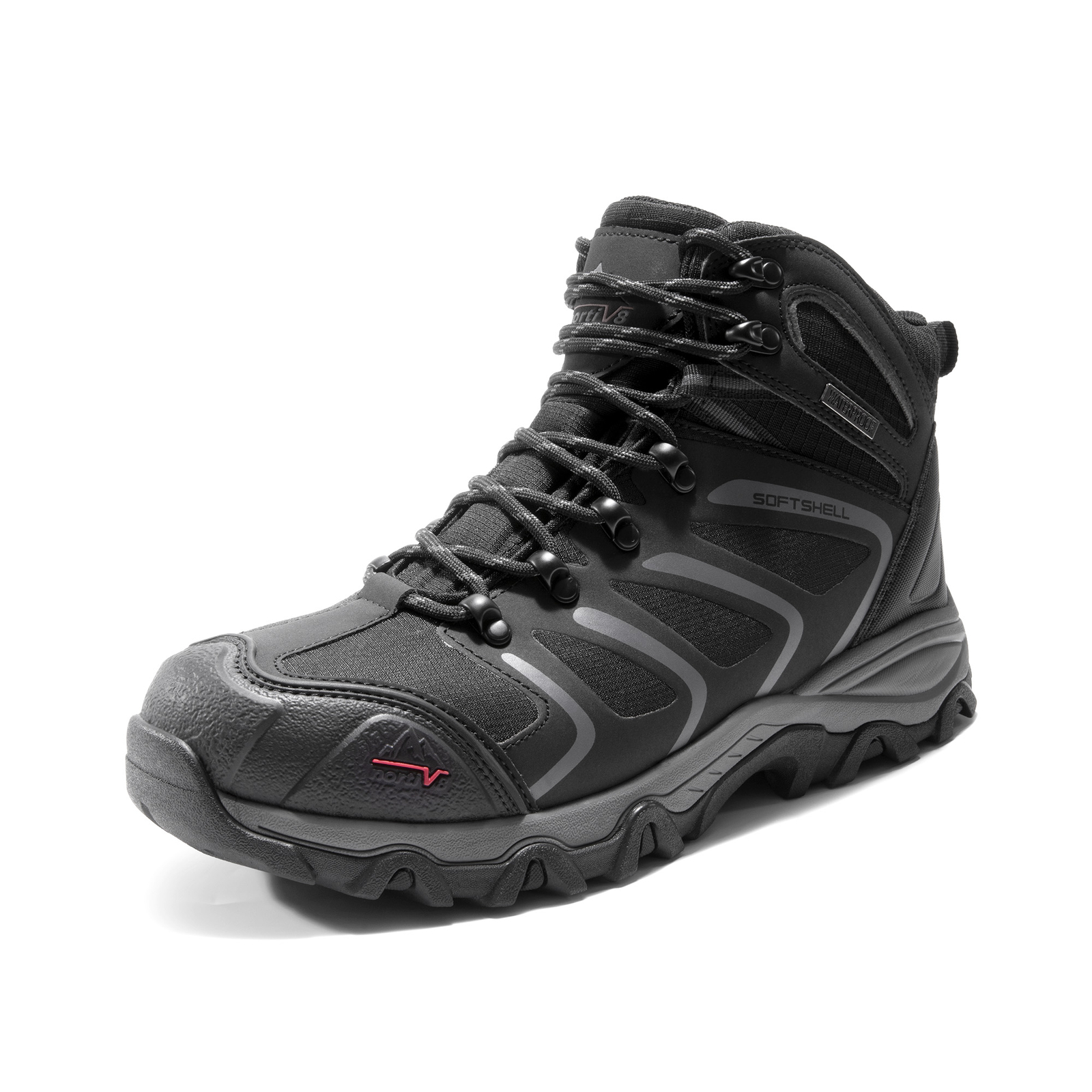 NORTIV 8 Men Work Boots Waterproof Safety Boots Steel Toe Construction Boots