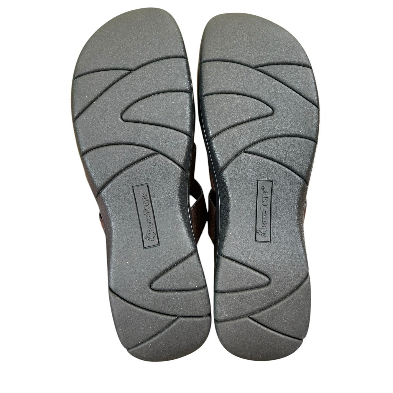 BARETRAPS Outsmart Brown Toe Loop Comfort Sandals Platform Slides 8.5 NWOT